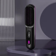 Wireless Hair Straightener & Curler Brush